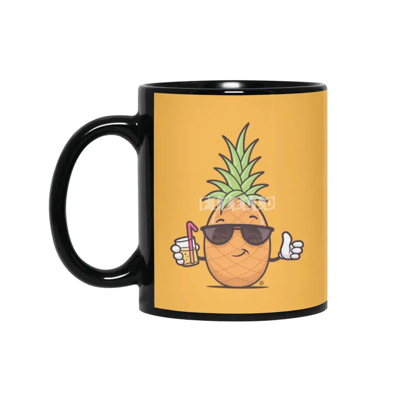 Cool Pineapple Siyah Kupa