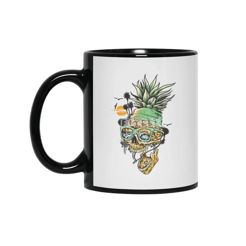 Summer Pineapple Siyah Kupa