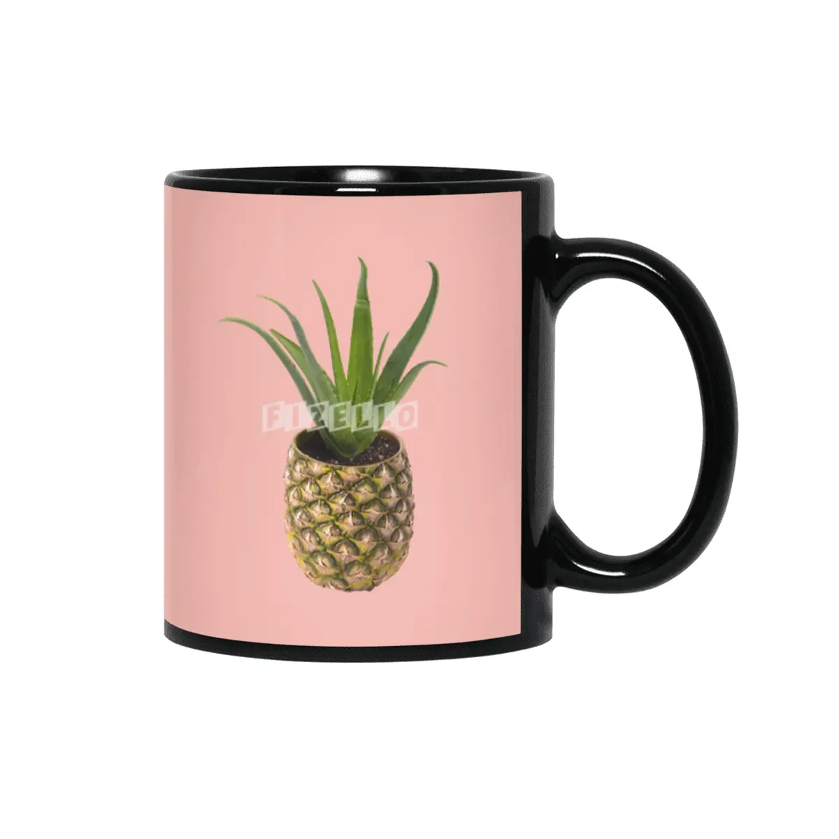 Pineapple Pot Siyah Kupa