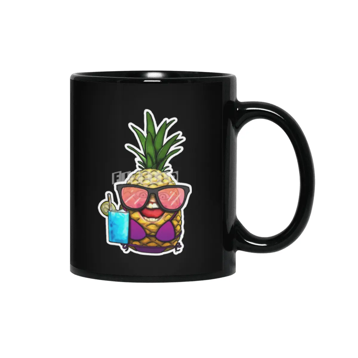 Casual Pineapple Siyah Kupa