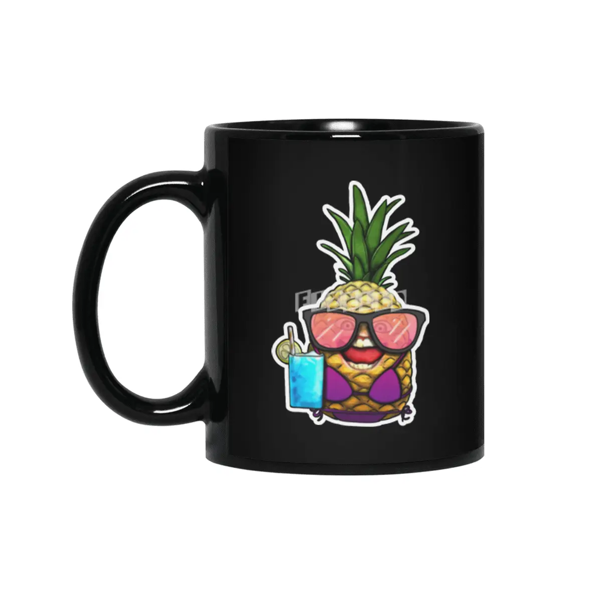 Casual Pineapple Siyah Kupa