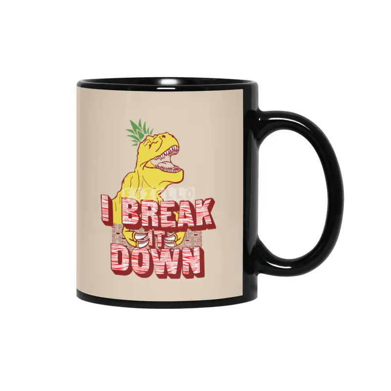 PineappleSaurus Rex Siyah Kupa
