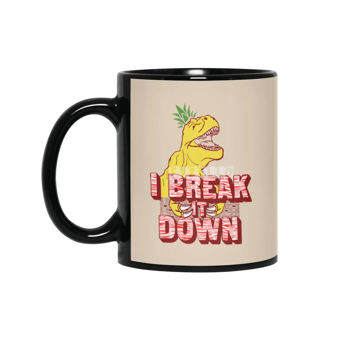 PineappleSaurus Rex Siyah Kupa