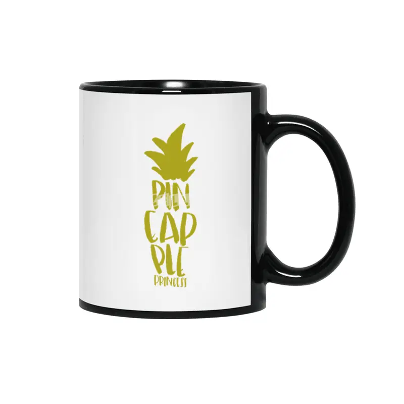Pineapple Princess Siyah Kupa