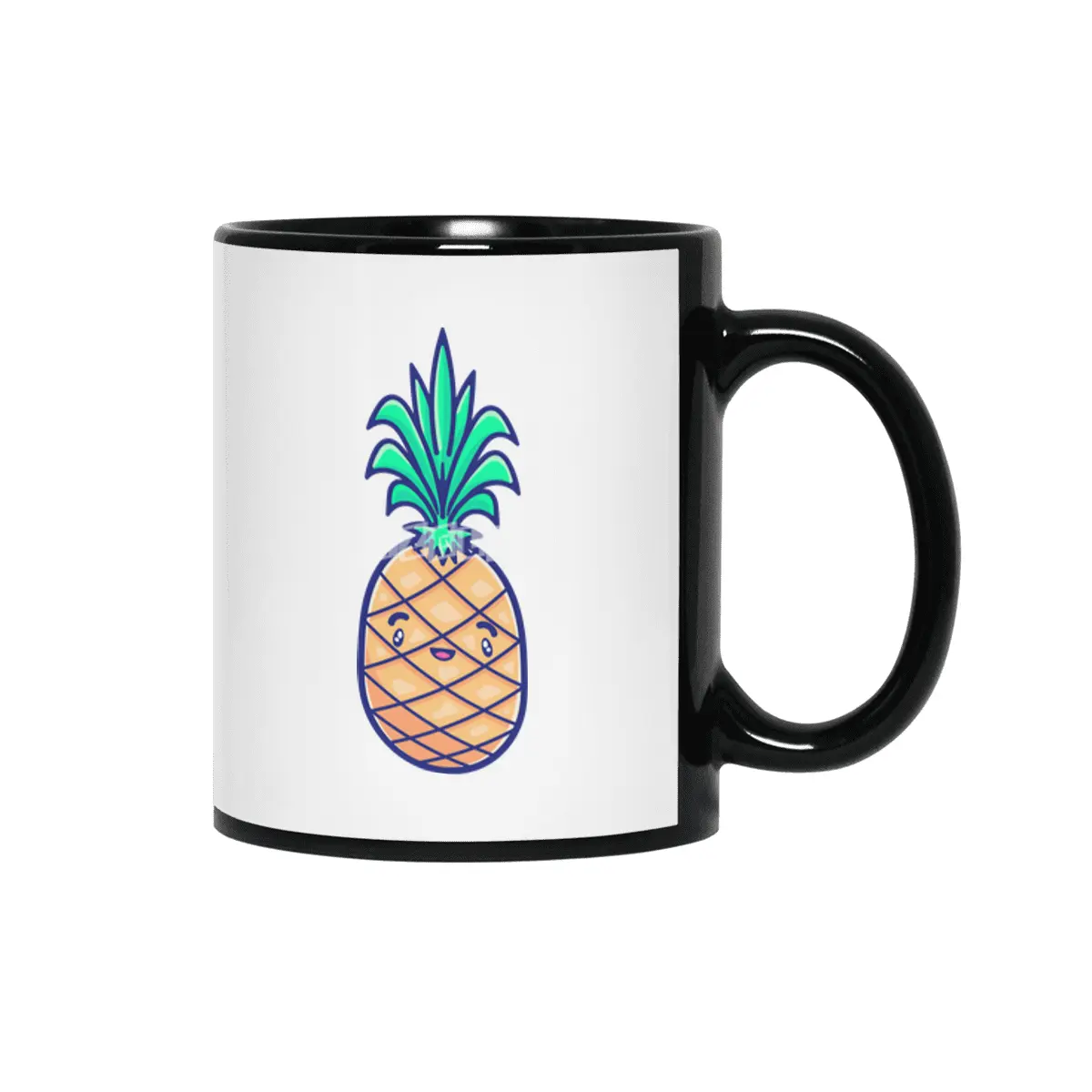Tropicana Sticker Collection – Pineapple Siyah Kupa