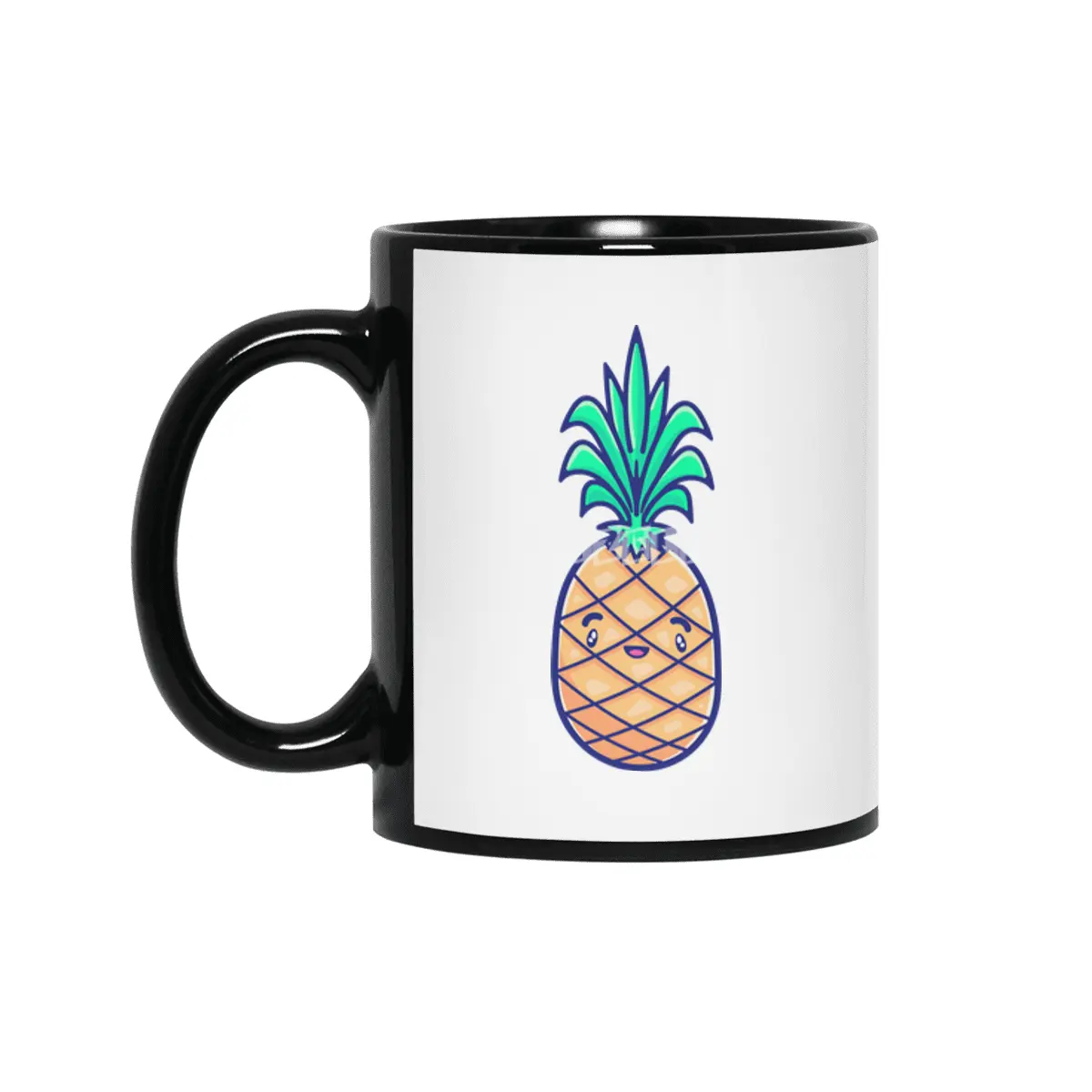 Tropicana Sticker Collection – Pineapple Siyah Kupa