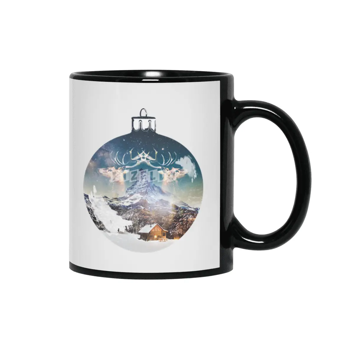 Winter Ornament Siyah Kupa