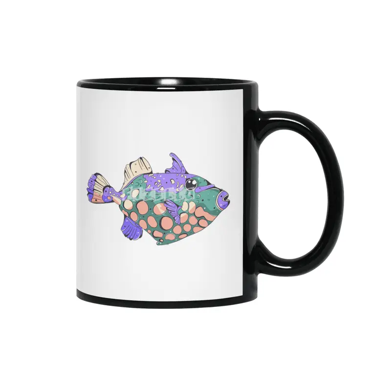 Clown Triggerfish Siyah Kupa
