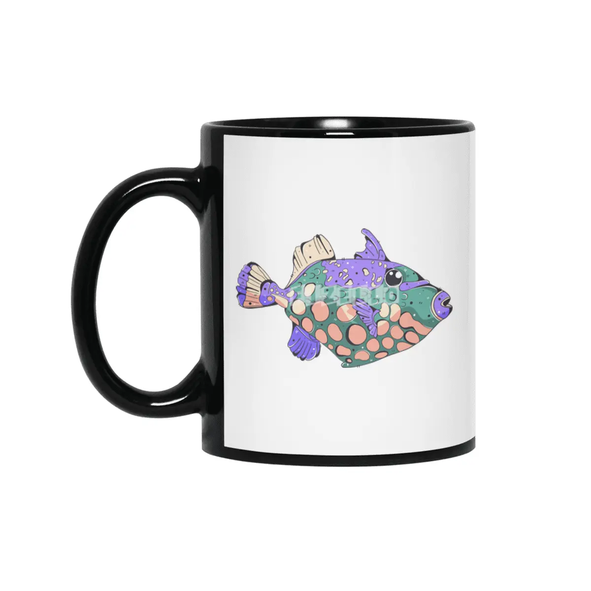 Clown Triggerfish Siyah Kupa