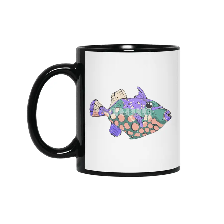 Clown Triggerfish Siyah Kupa