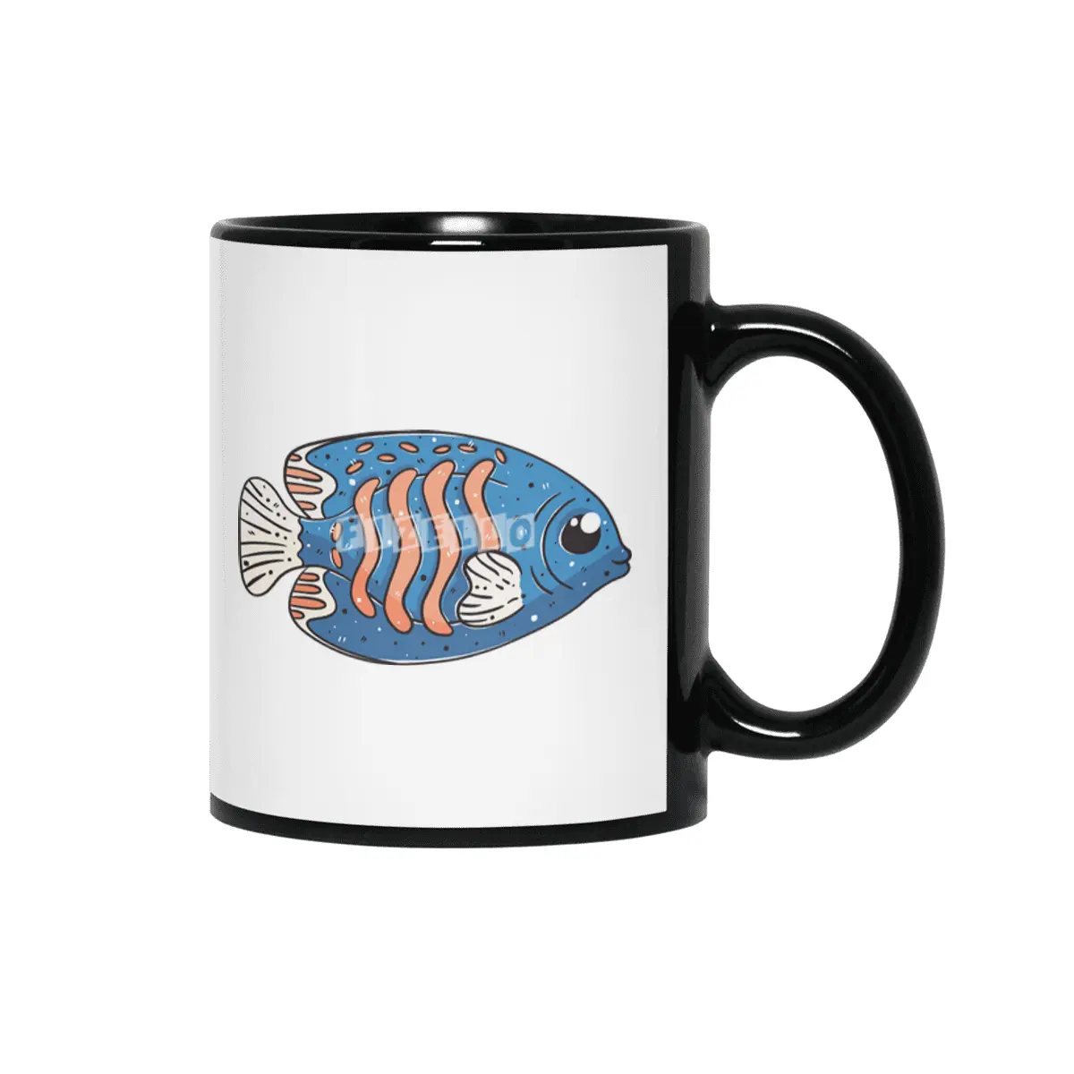 Cute Fish Siyah Kupa