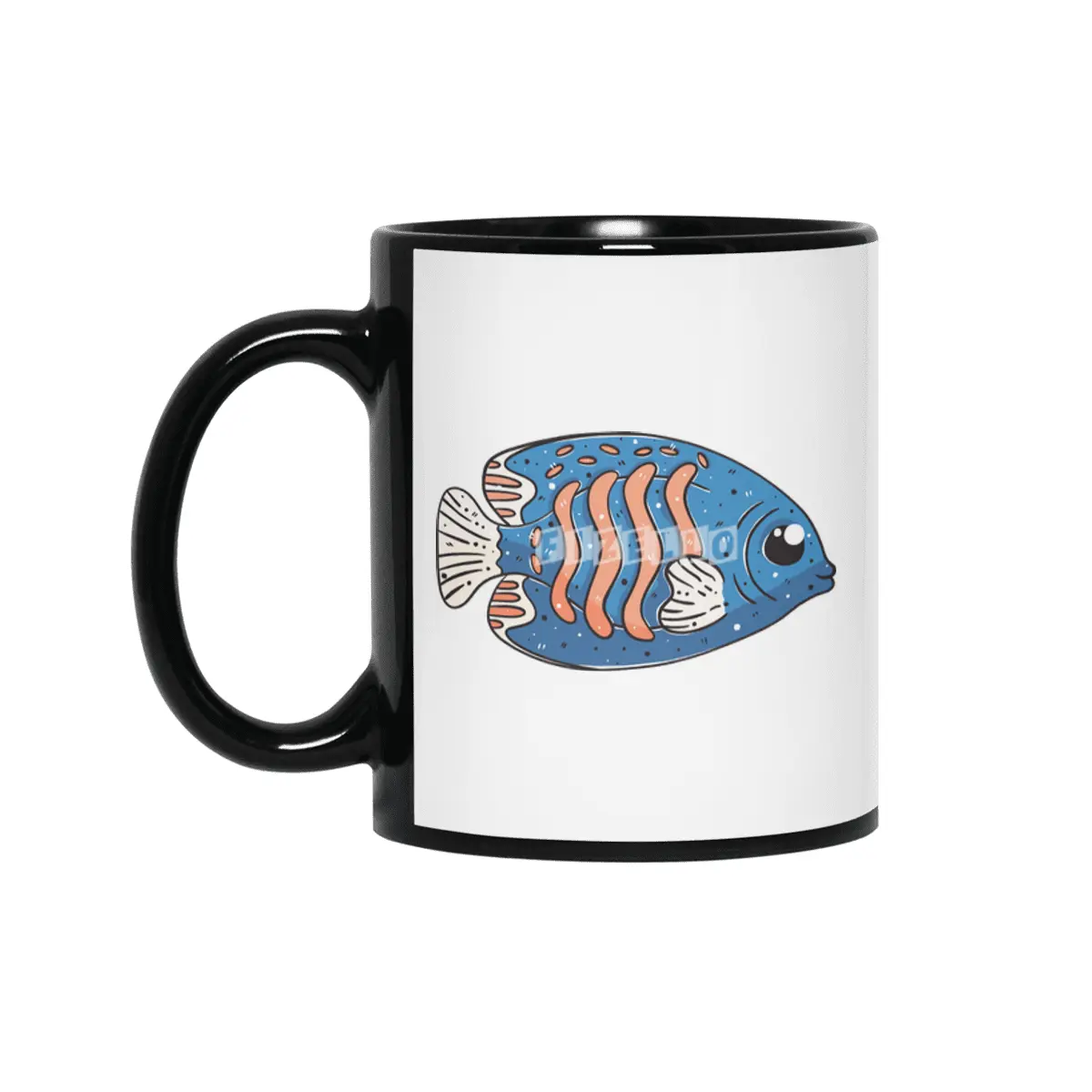 Cute Fish Siyah Kupa