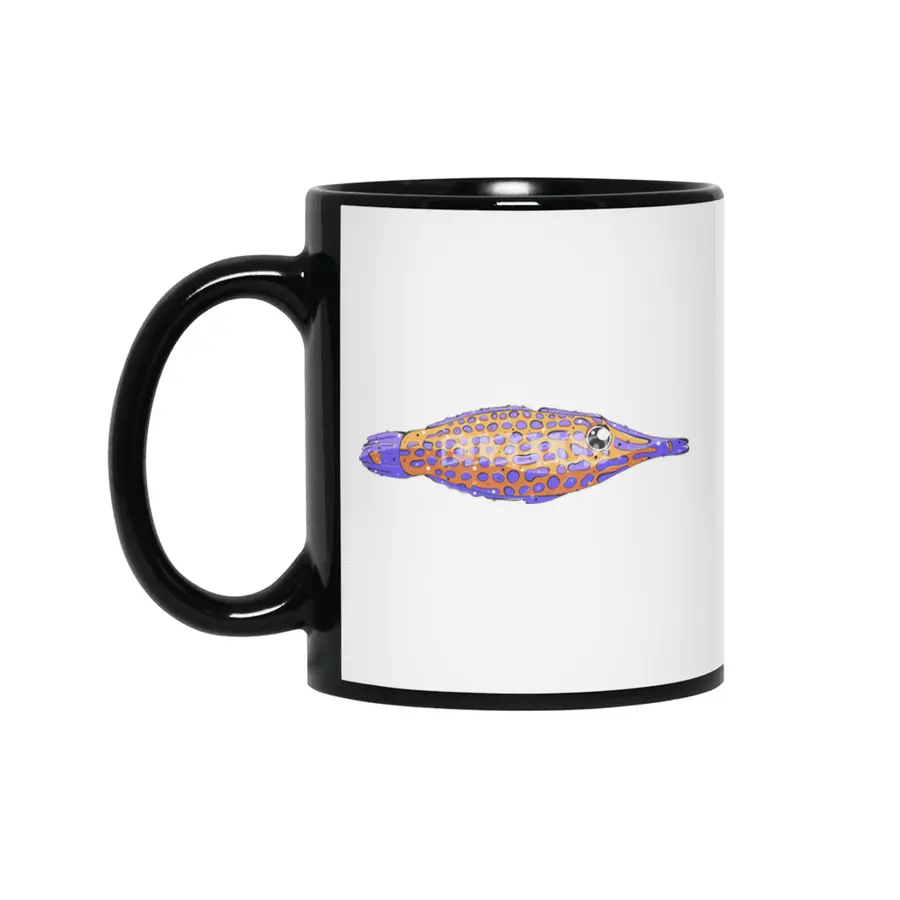Orange Spotted Filefish Siyah Kupa