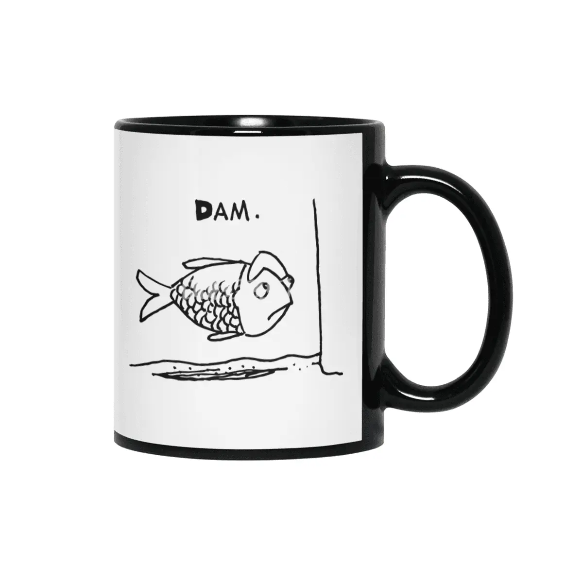 Dam damned Fish Siyah Kupa