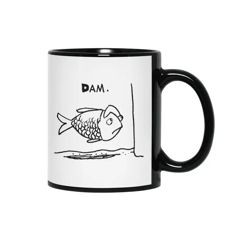 Dam damned Fish Siyah Kupa