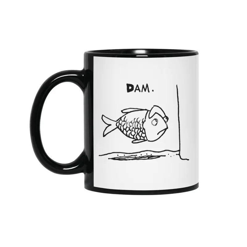 Dam damned Fish Siyah Kupa