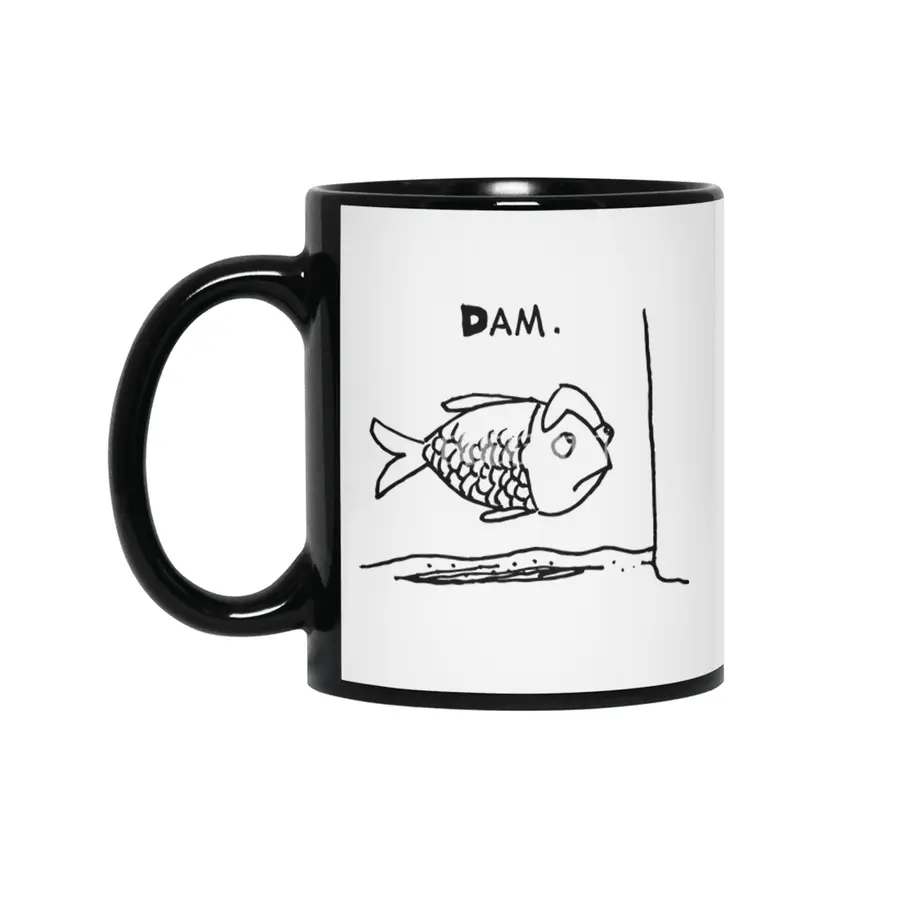 Dam damned Fish Siyah Kupa