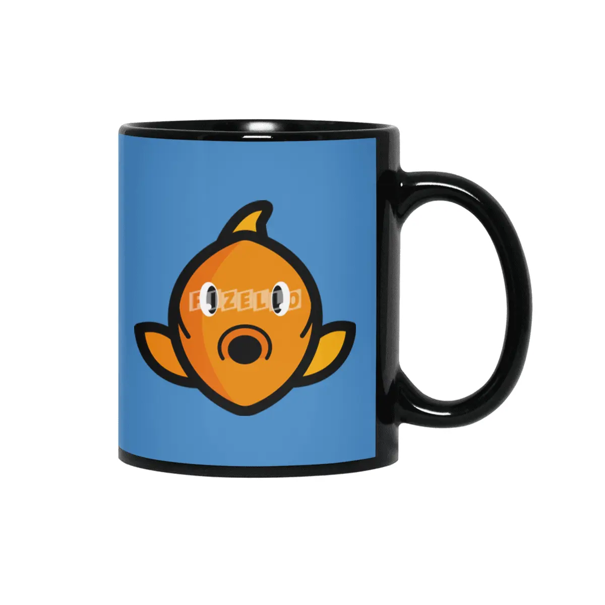 Happy little fish Siyah Kupa