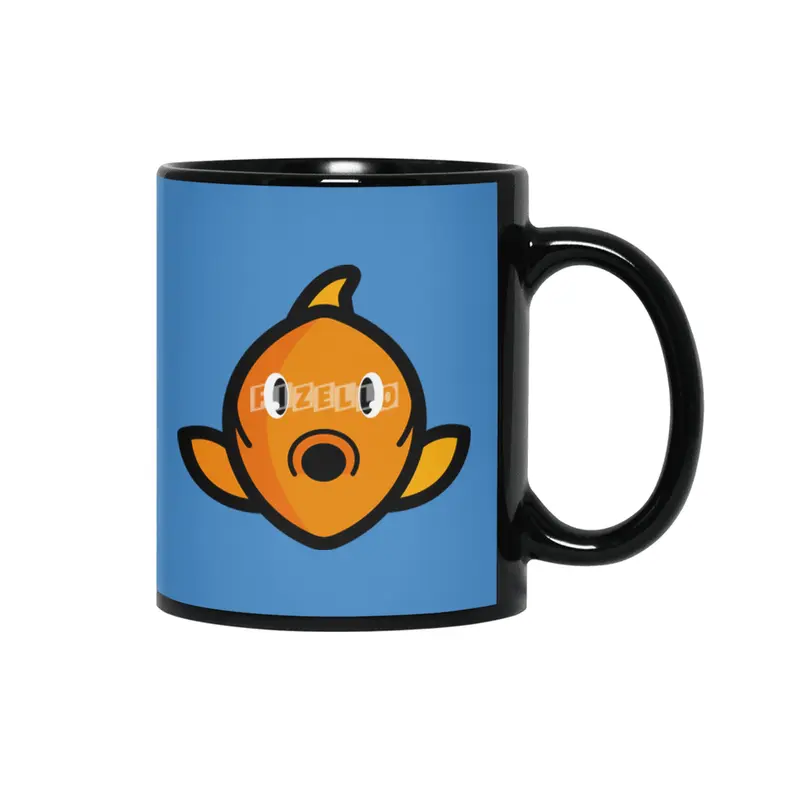Happy little fish Siyah Kupa