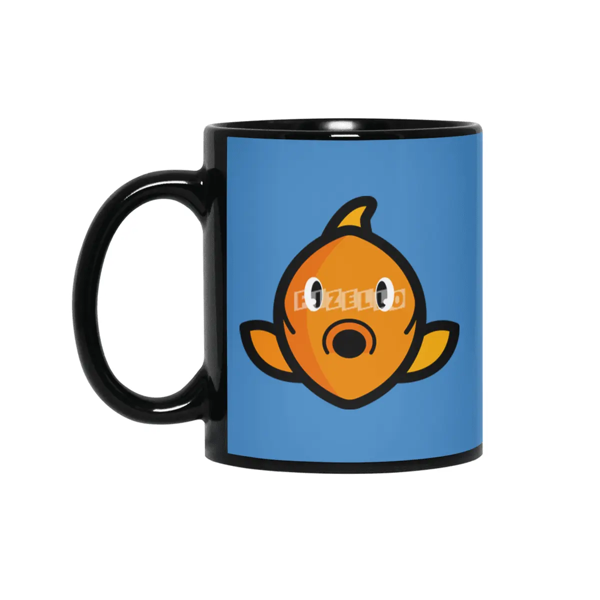 Happy little fish Siyah Kupa