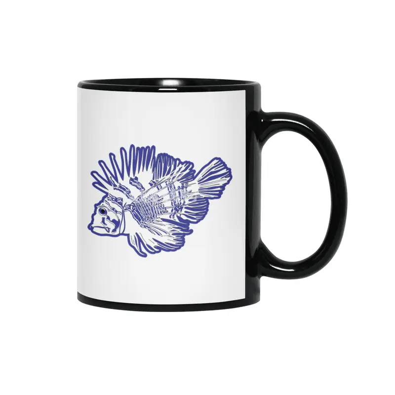 Lionfish - Blue Siyah Kupa