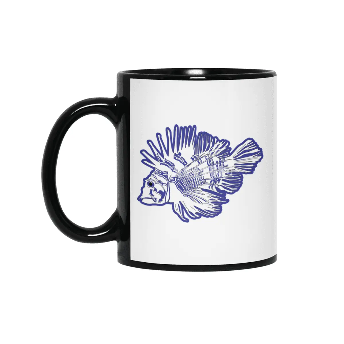 Lionfish - Blue Siyah Kupa