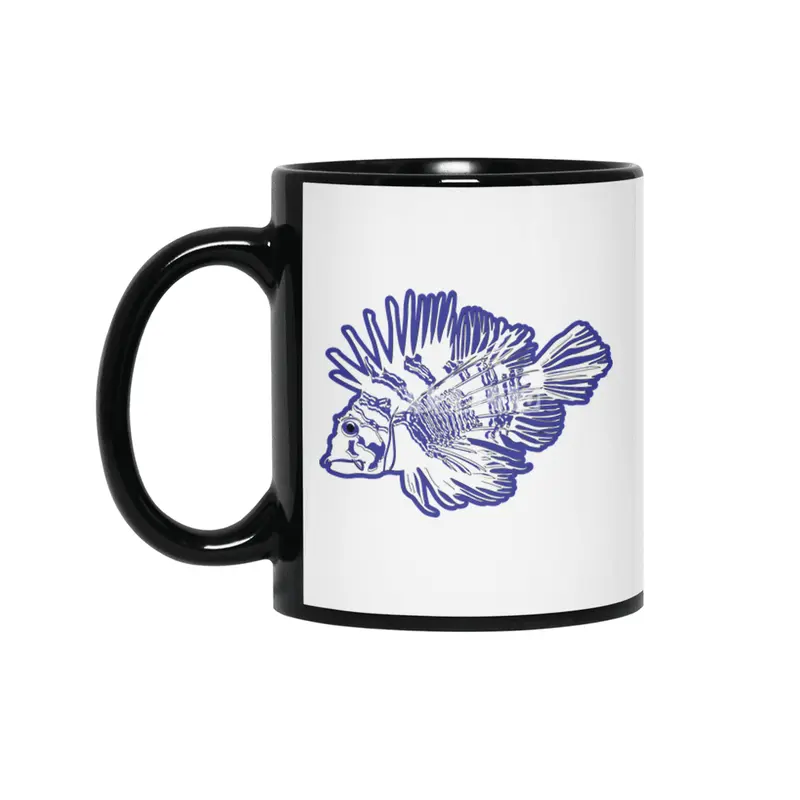 Lionfish - Blue Siyah Kupa