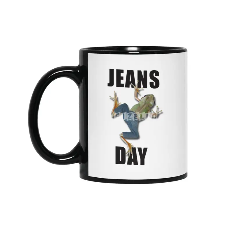 JEANS DAY (frog) Siyah Kupa