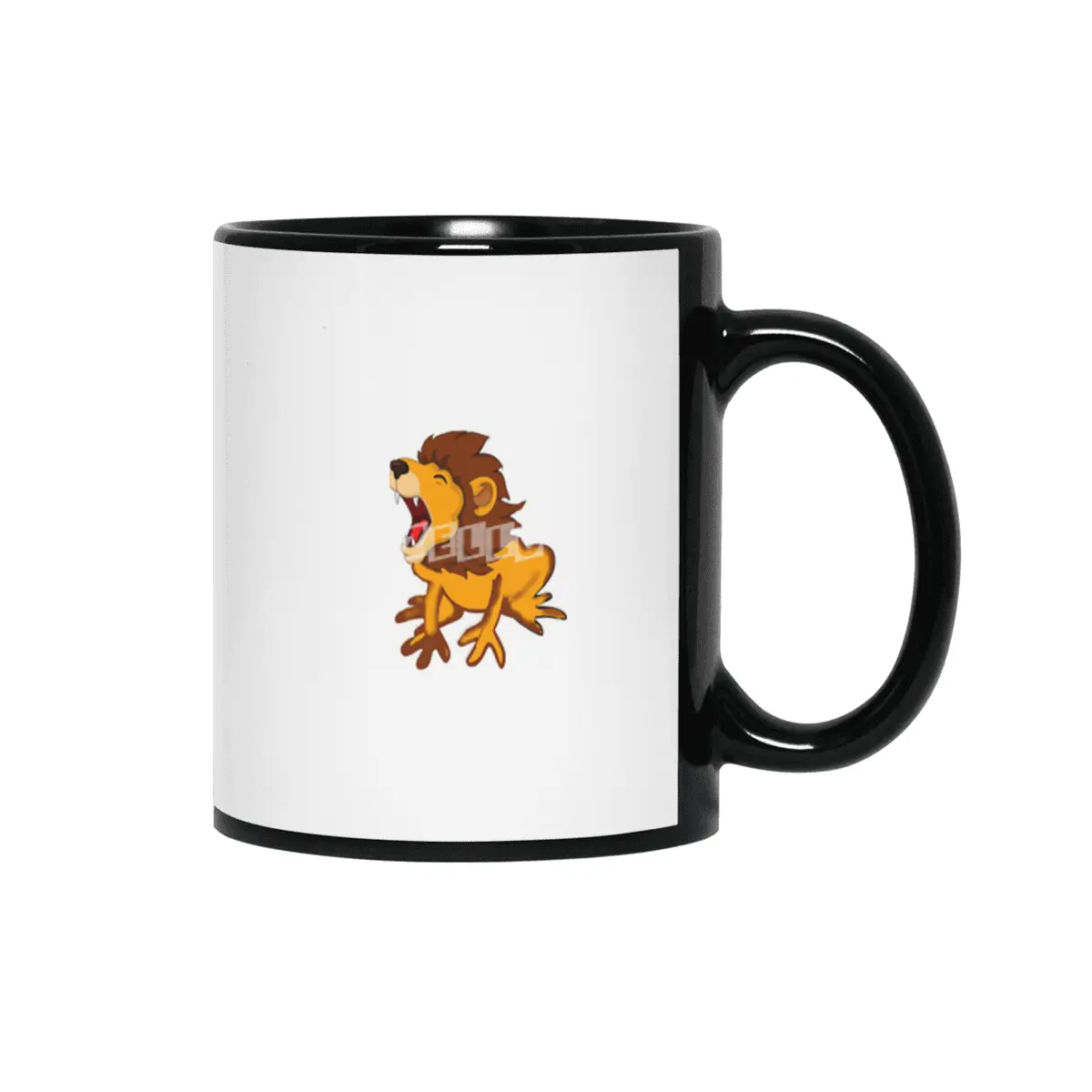 lion frog Siyah Kupa