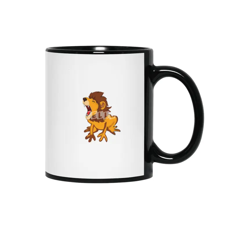 lion frog Siyah Kupa