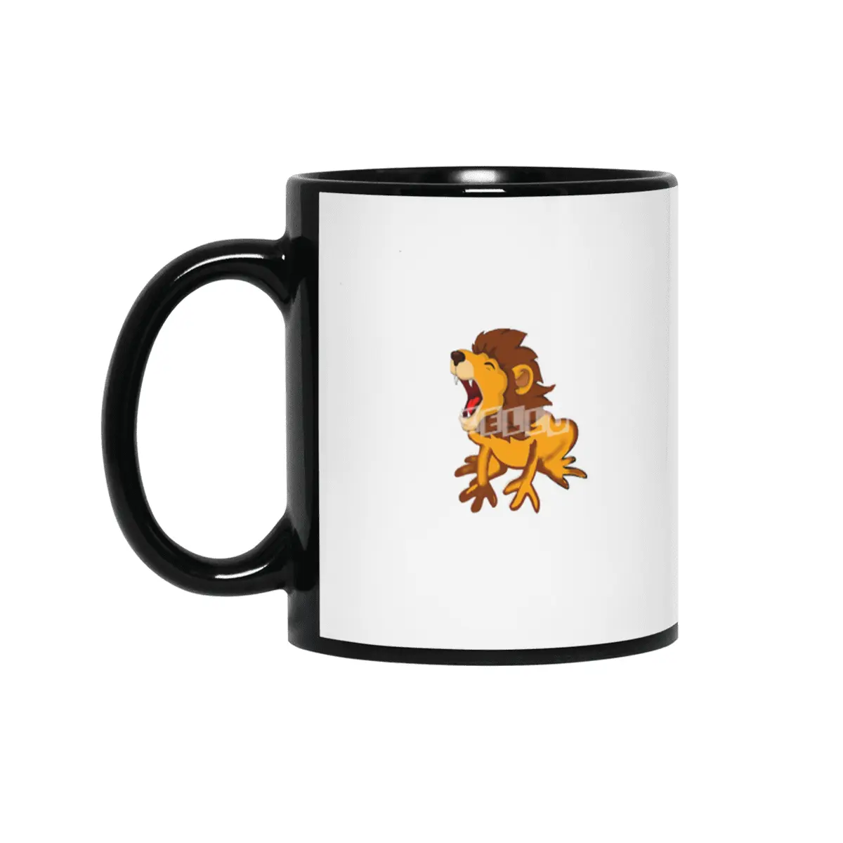 lion frog Siyah Kupa