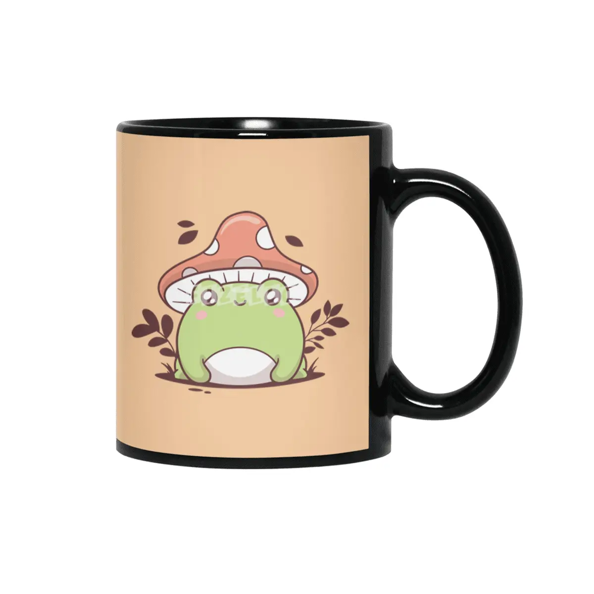 Cute Frog Siyah Kupa