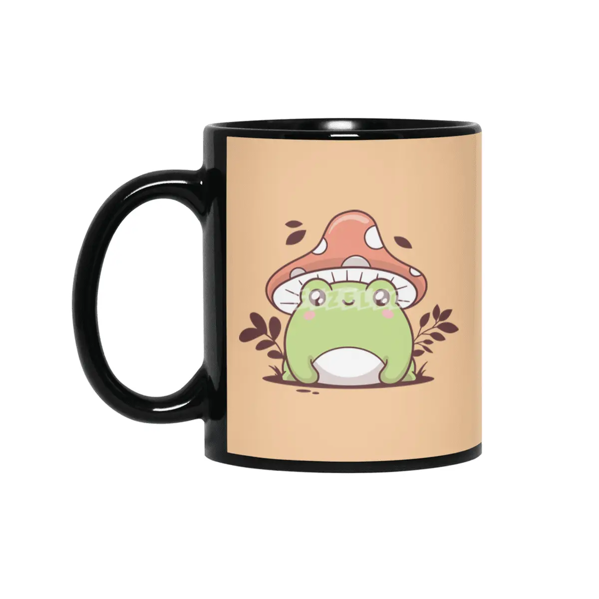 Cute Frog Siyah Kupa