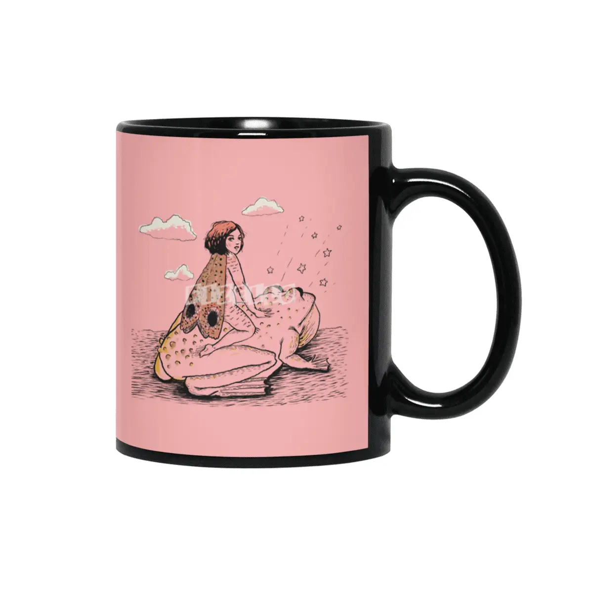 Frog Fairy Siyah Kupa