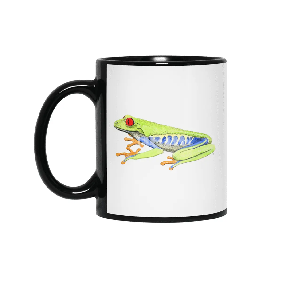 Red-eyed tree frog Siyah Kupa