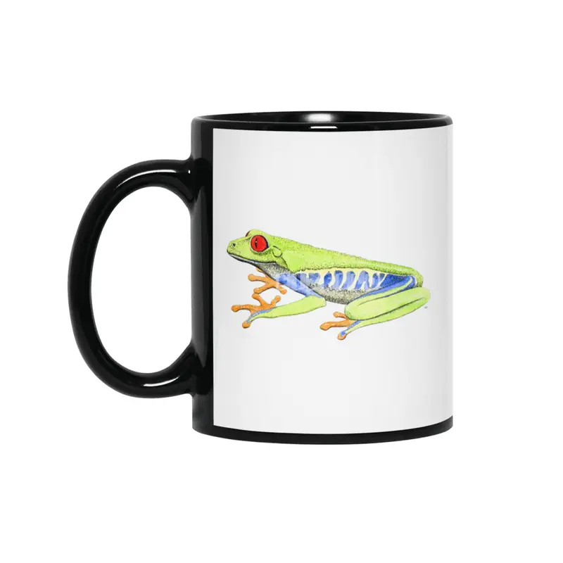 Red-eyed tree frog Siyah Kupa