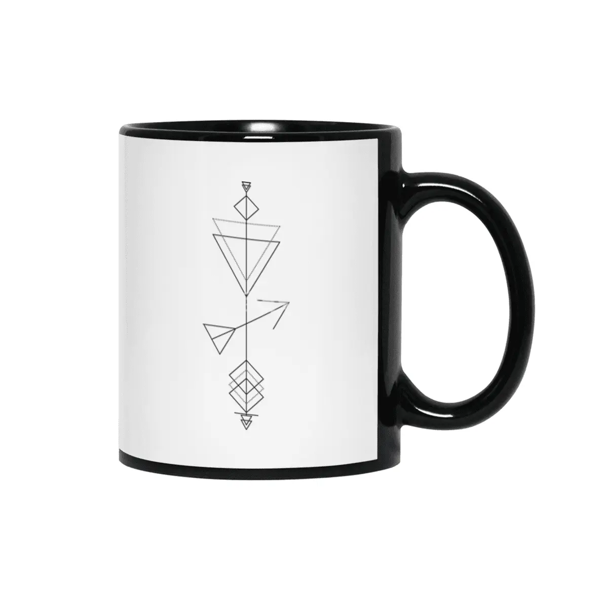 Sagittarius Arrrow - Geometric Astrology Siyah Kupa