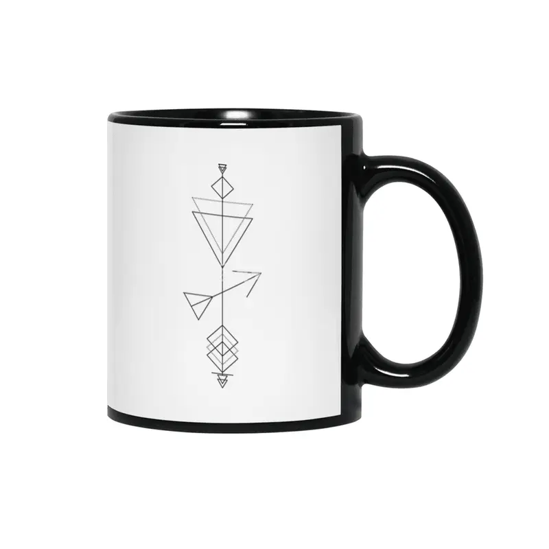 Sagittarius Arrrow - Geometric Astrology Siyah Kupa