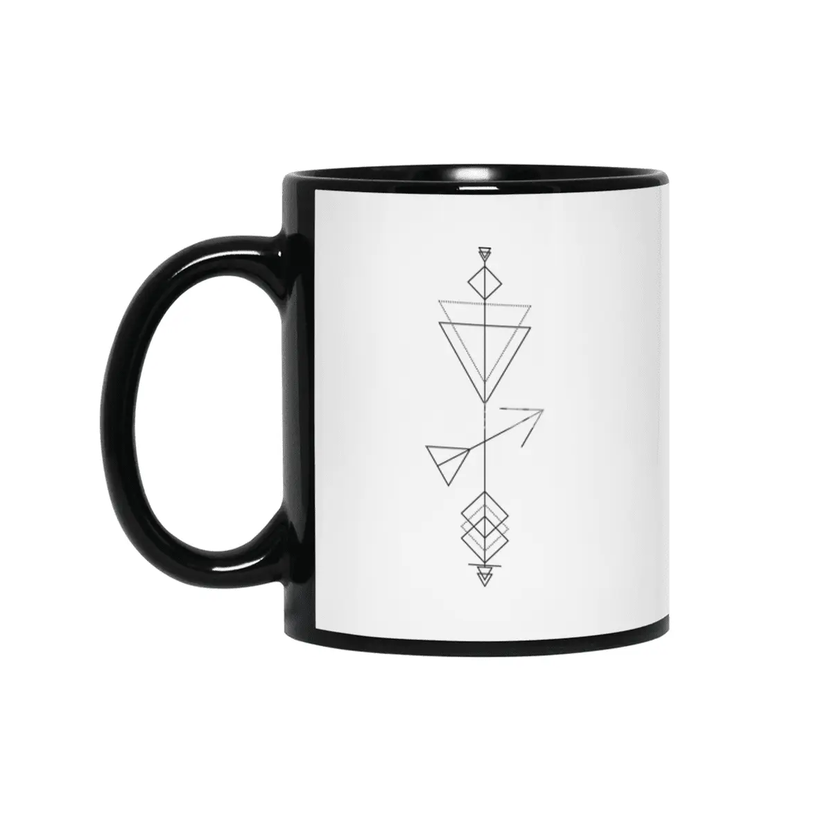 Sagittarius Arrrow - Geometric Astrology Siyah Kupa