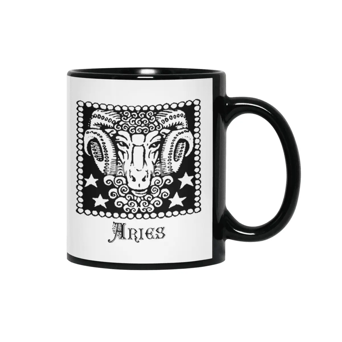 Aries Birth Sign Zodiac Horoscope Symbol Astrology Sign Siyah Kupa