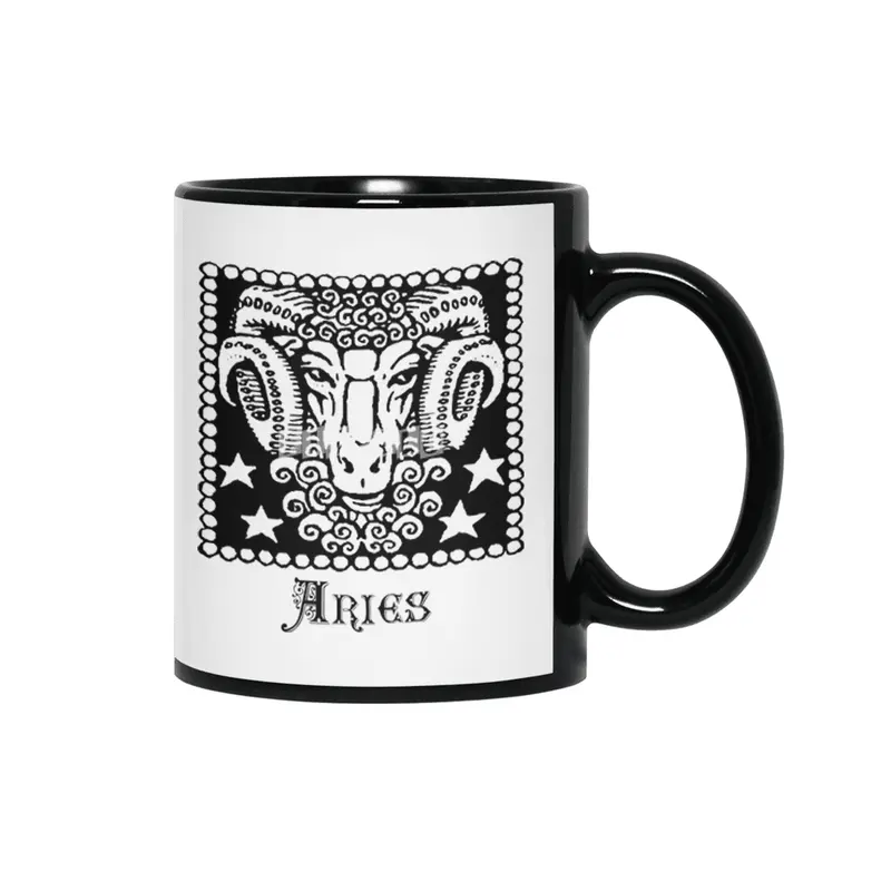 Aries Birth Sign Zodiac Horoscope Symbol Astrology Sign Siyah Kupa