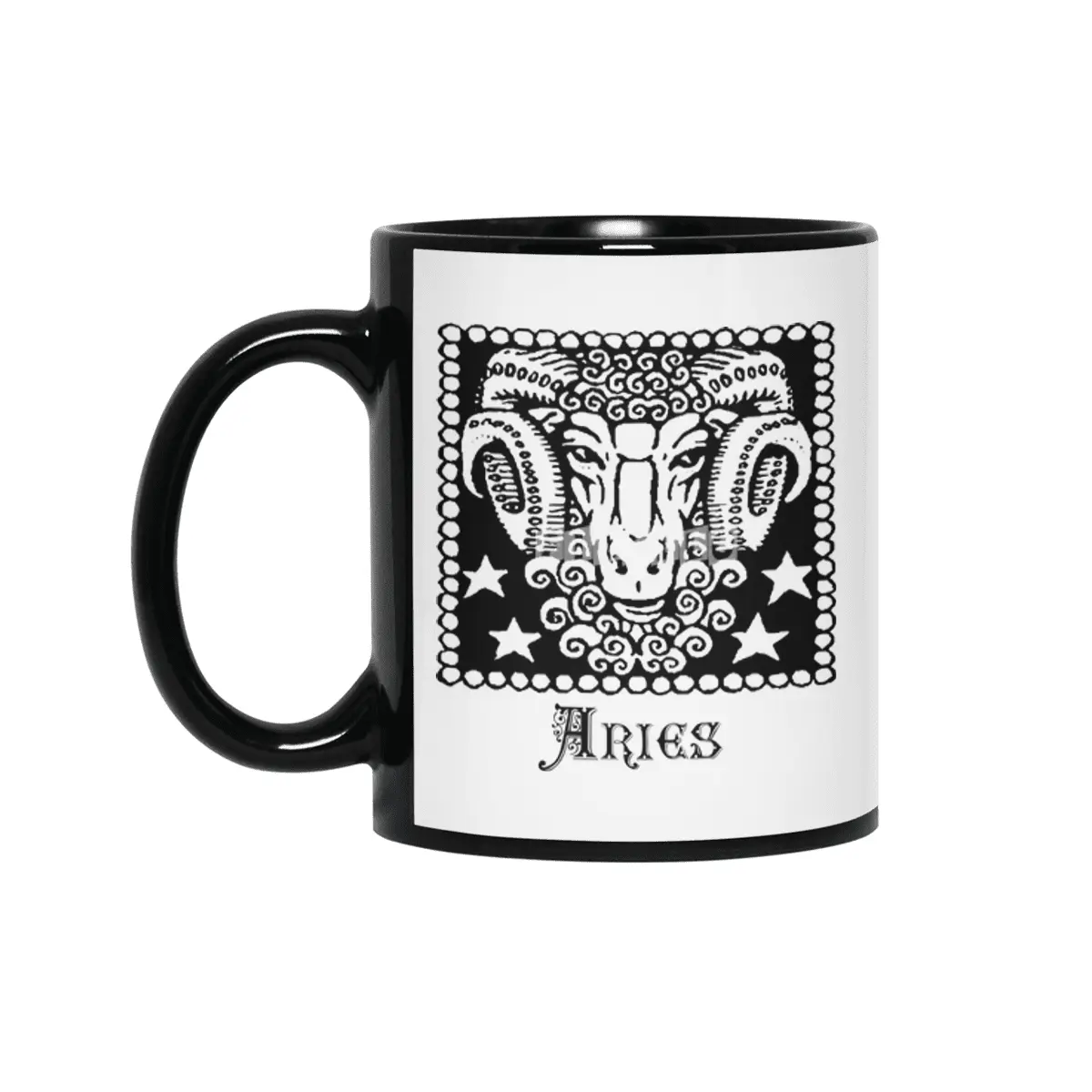 Aries Birth Sign Zodiac Horoscope Symbol Astrology Sign Siyah Kupa
