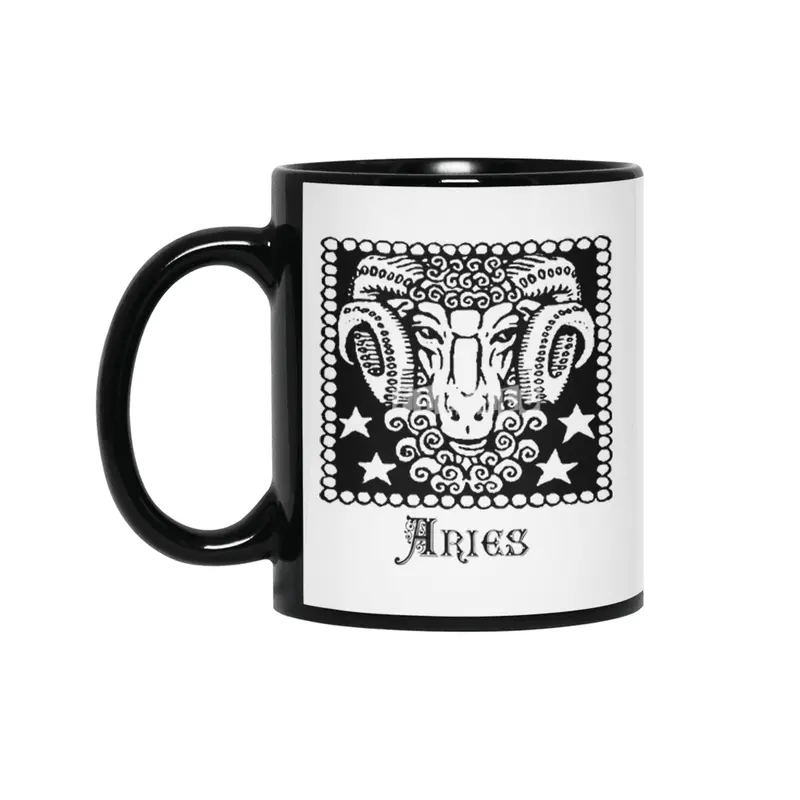 Aries Birth Sign Zodiac Horoscope Symbol Astrology Sign Siyah Kupa