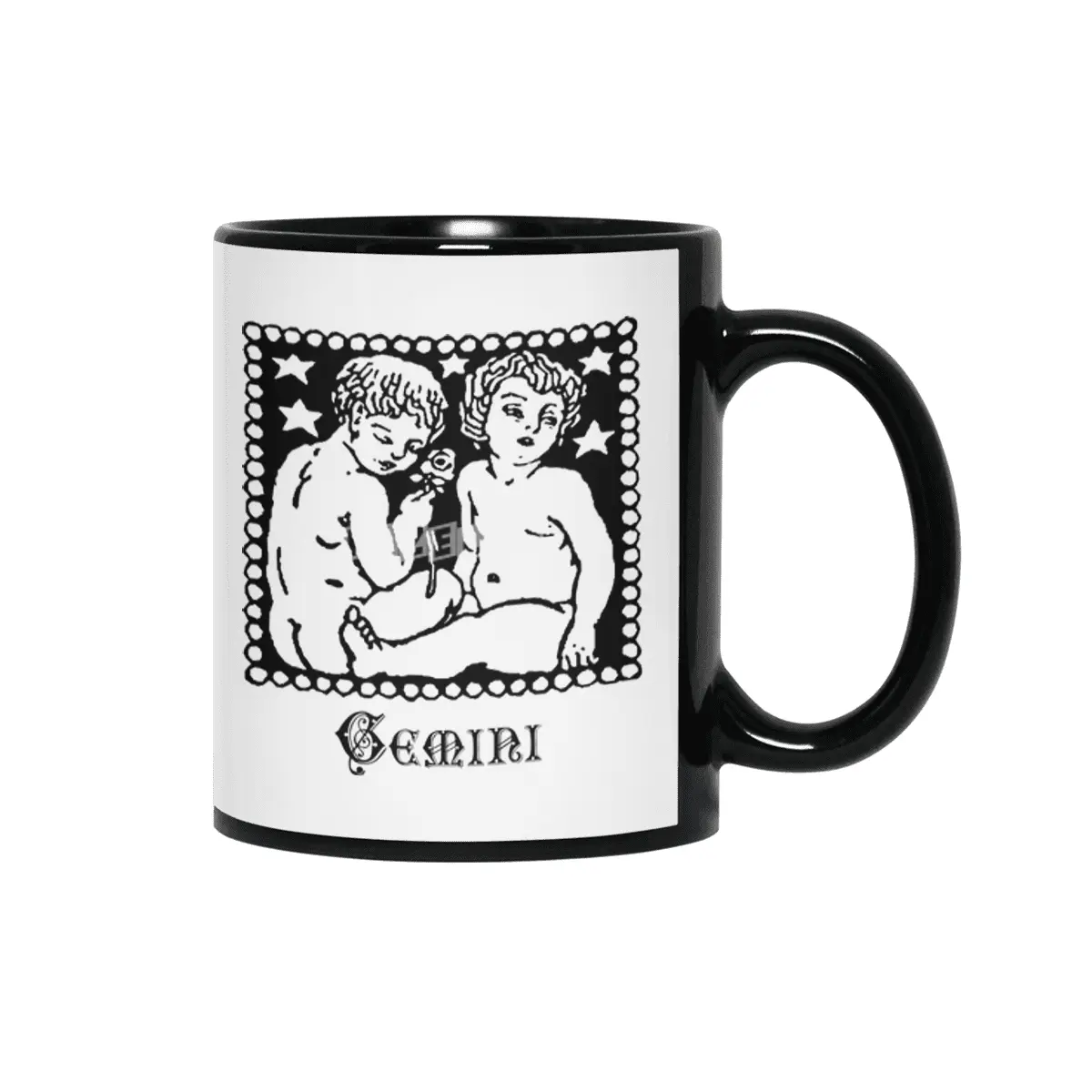 Gemini Birth Sign Zodiac Horoscope Symbol Astrology Sign Siyah Kupa