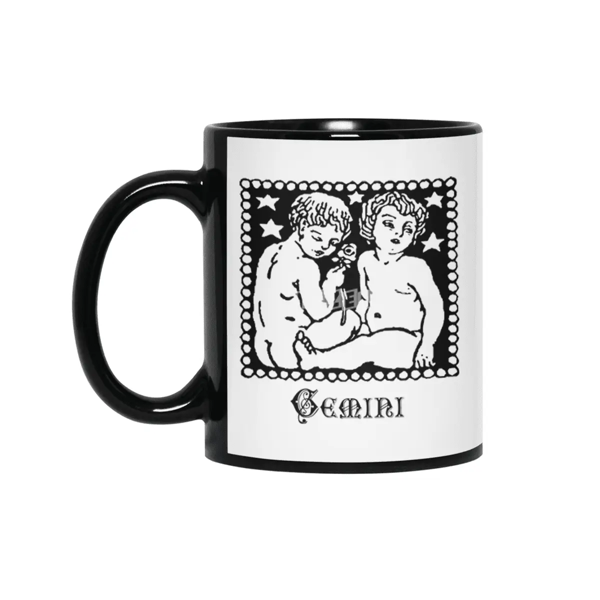 Gemini Birth Sign Zodiac Horoscope Symbol Astrology Sign Siyah Kupa