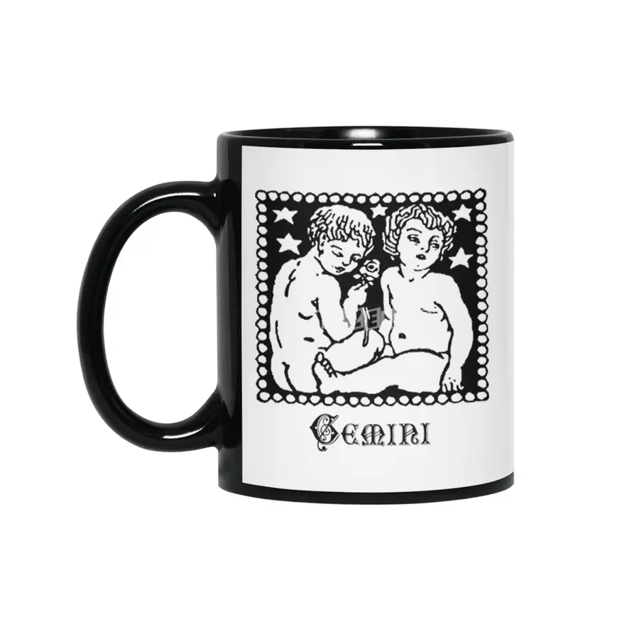 Gemini Birth Sign Zodiac Horoscope Symbol Astrology Sign Siyah Kupa