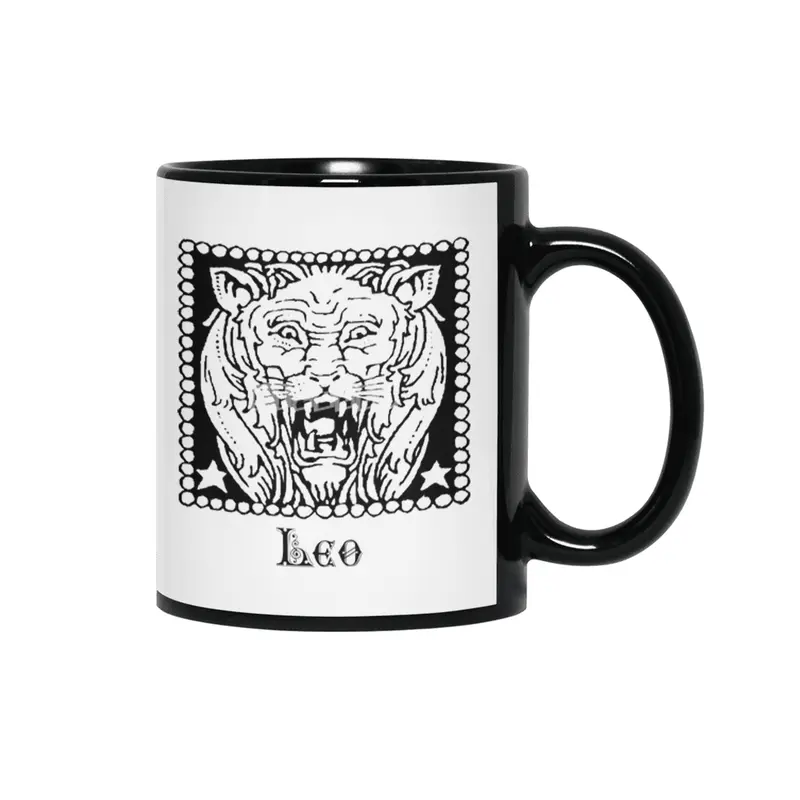 Leo Birth Sign Zodiac Horoscope Symbol Astrology Sign Siyah Kupa