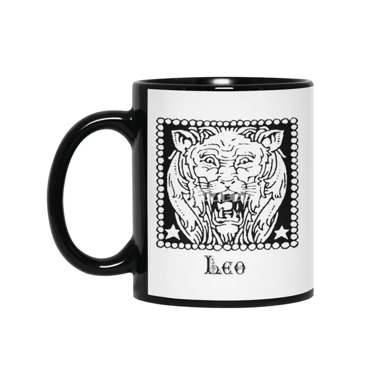 Leo Birth Sign Zodiac Horoscope Symbol Astrology Sign Siyah Kupa