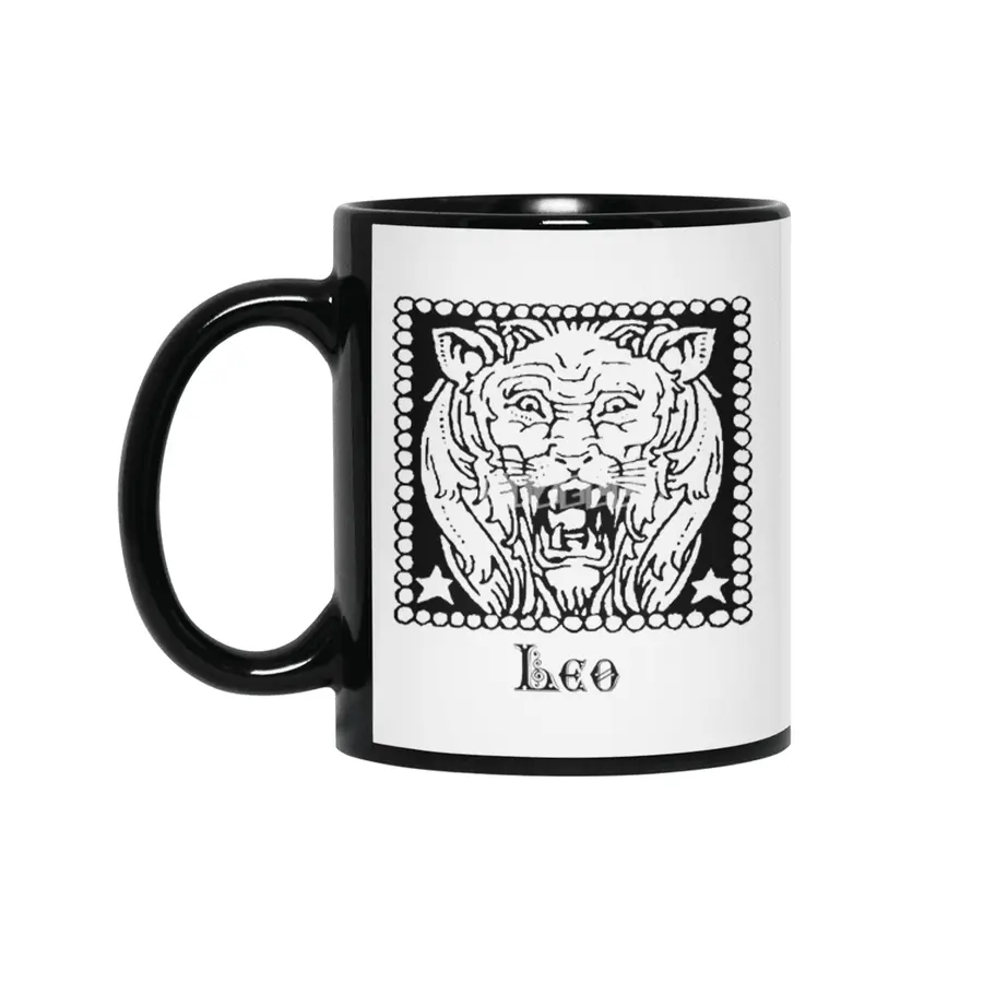 Leo Birth Sign Zodiac Horoscope Symbol Astrology Sign Siyah Kupa
