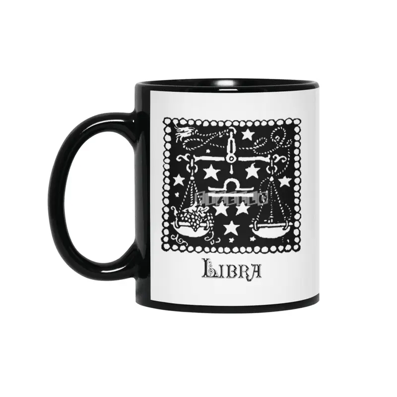 Libra Birth Sign Zodiac Horoscope Symbol Astrology Sign Siyah Kupa